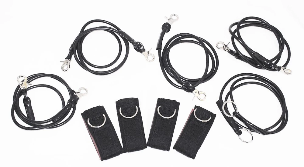 Bondage Set 9 pcs. 9-teiliges Bondage-Set von You2Toys: Komfortable Fesseln, robuste Leinen und vielseitige Möglichkeiten für kreative Spiele