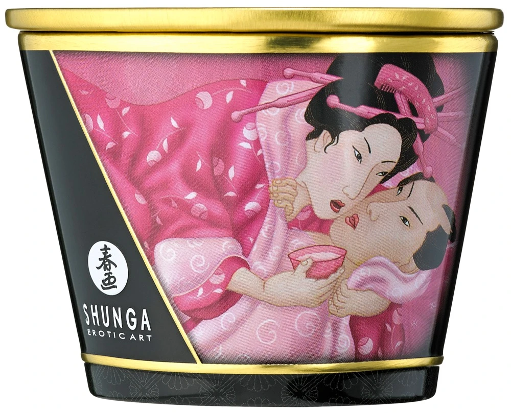 Shunga Massage Candle Roses170