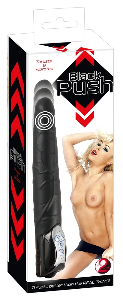 Black Push Thrusting Vibrator