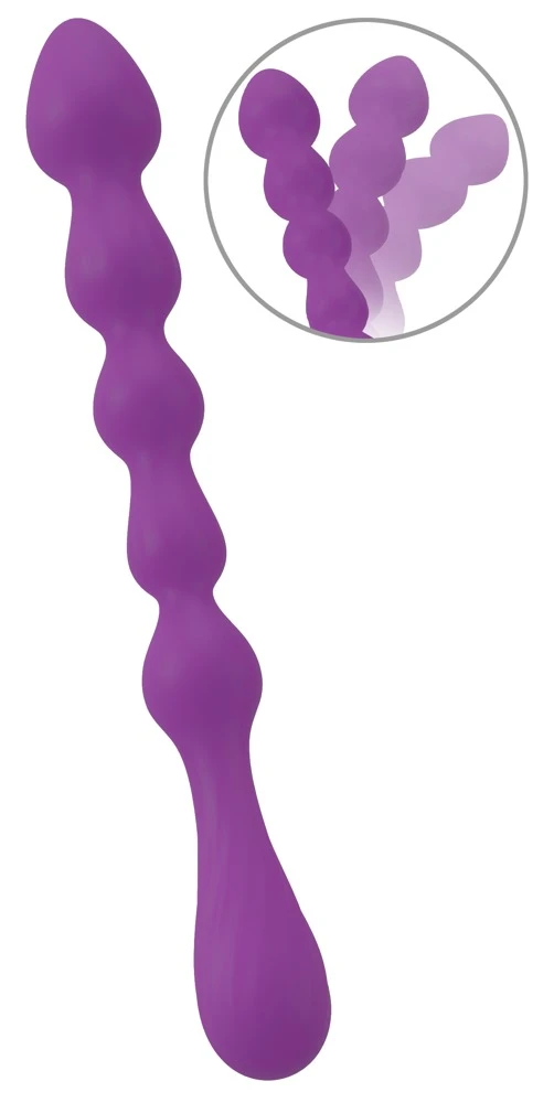 Anal Beads Purple, Magic Anal Wand No. 1: Schlanker, flexibler Analstab mit Tropfenkugeln für intensiven Genuss & sicheren Halt!