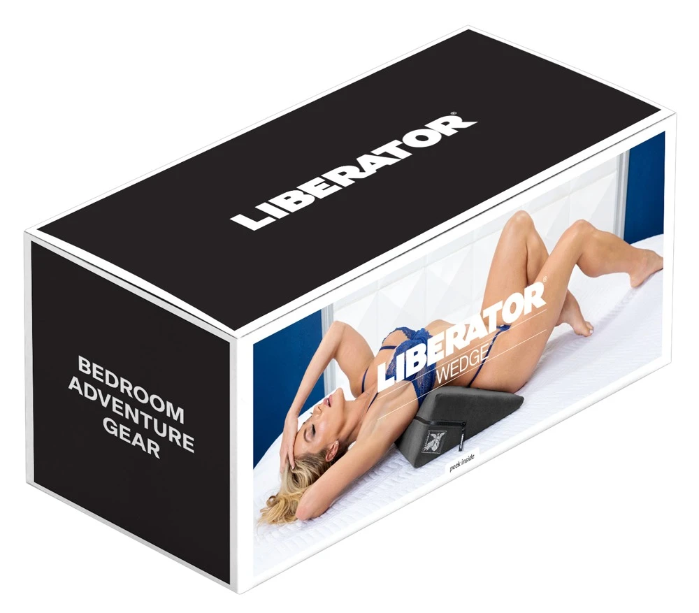 Liberator Keil-Kissen für Komfort-Sex, Penetrationen bis zum G-Punkt, Sexmöbel, Liebeskissen, Wedge Black