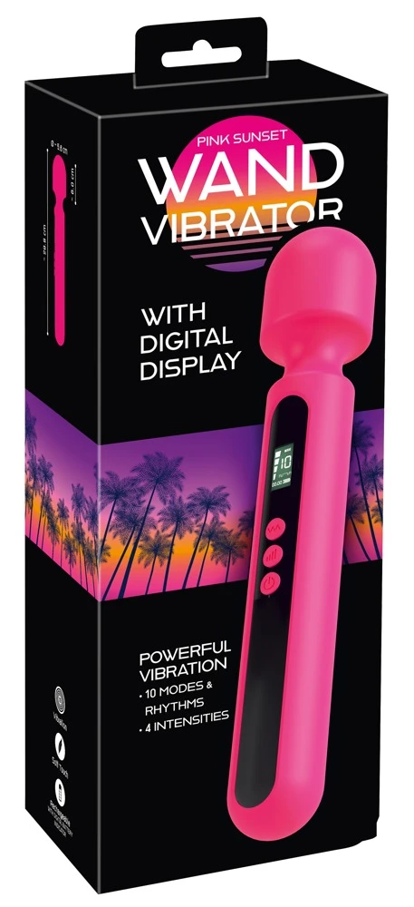 Pink Sunset Wand Vibrator Disp