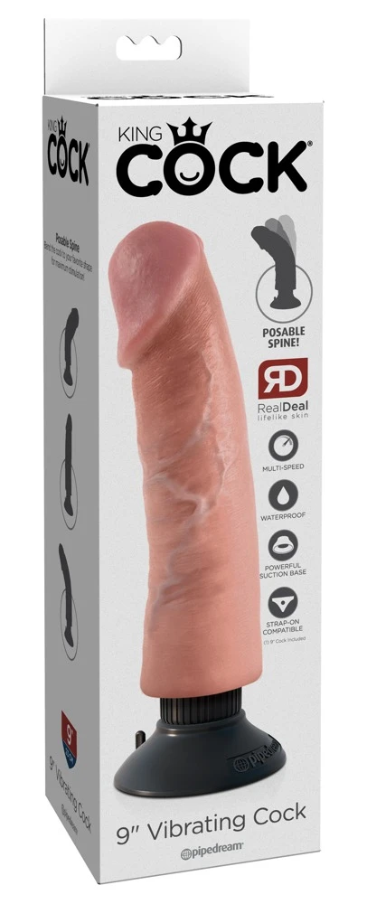 King Cock 9 inch Vibrating